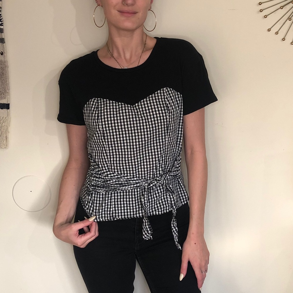 SOLD-  EXPRESS Gingham Top